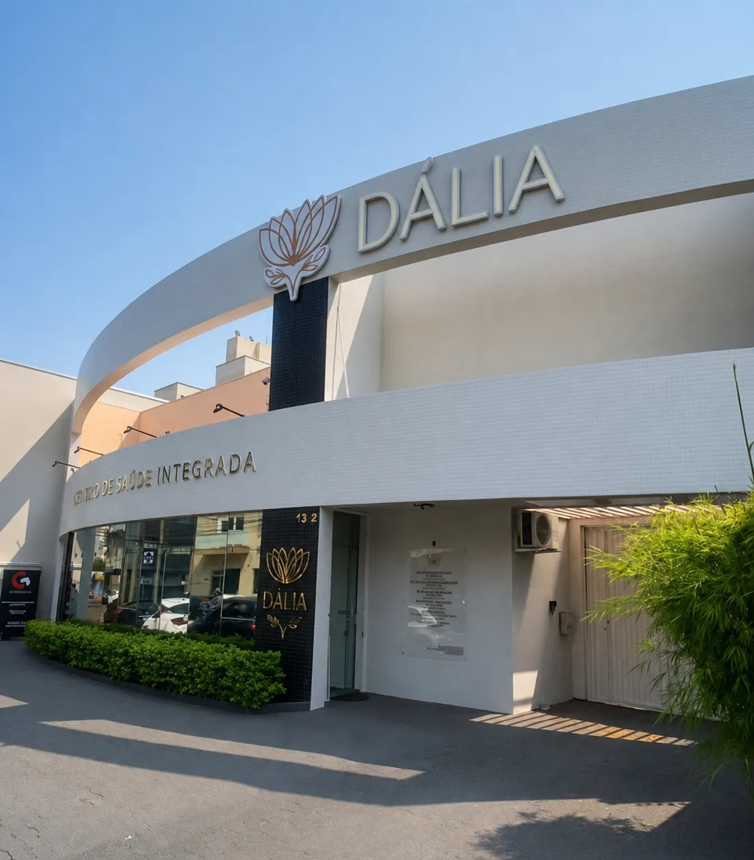 Fachada da clínica Dália em Cascavel